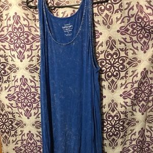 Torrid blue tydye maxi dress plus size 3